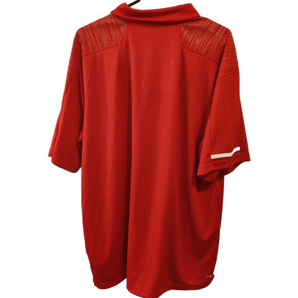Adidas Climalite New Jersey Institute of Technology Coach Polo NWT Size XL Red - Picture 2 of 12